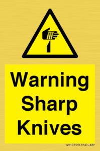 Warning Sharp Knives